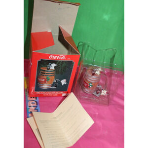 Enesco Coca Cola The Cold Crisp Taste Of Coke Fourth Issue Ltd 1992 Ornament